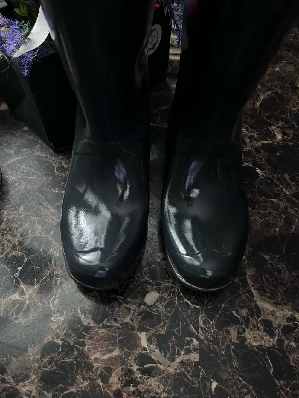 Hunter Original  Tall Waterproof Fall/Winter Rain Boots Size 38 EU/7 Women